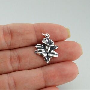 Beautiful Sterling Silver Calla Lily Charm